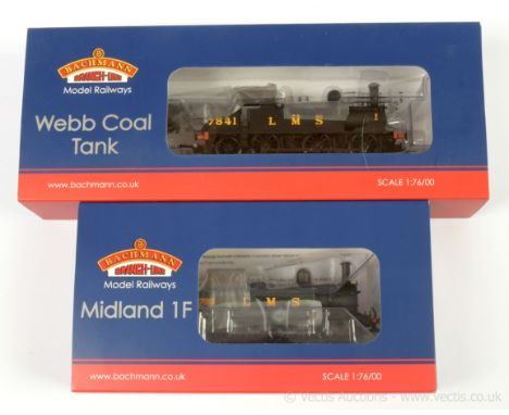 Bachmann OO Gauge pair of Steam Outline Locomotives consisting of Ref 35-051 0-6-2 LMS  (ex LNWR) Webb coal tank No.7841 toge