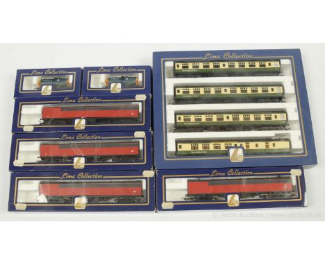 Lima OO Gauge Passenger and Goods Rolling Stock comprising 9441 West Highland Line Coach pack containing 4 x green and cream 