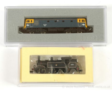 N Gauge Steam and Diesel Locos comprising Dapol ND-027 0-4-4 BR lined black M7 Class Tank Loco No.30031, Graham Farish (by Ba