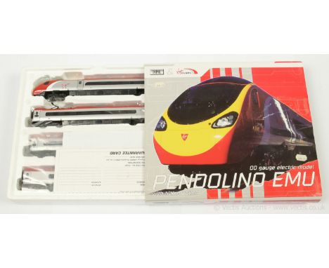 Dapol OO Gauge D390-2 Virgin Trains 4-car Pendolino EMU No.390 002 "Red Revolution", with non-working plastic pantograph to 1