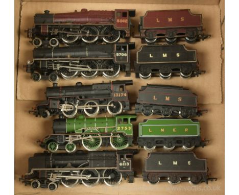 OO Gauge unboxed Steam Locos comprising Mainline Railways 4-6-0 renamed LMS maroon Jubilee Class now No.5562 "Alberta", 4-6-0