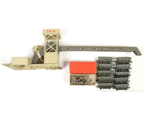Trix Twin 3-rail Loco and Accessory comprising 0-4-0 Millennium Tank Loco No.25 (polished nickel) this was a special issue Tr