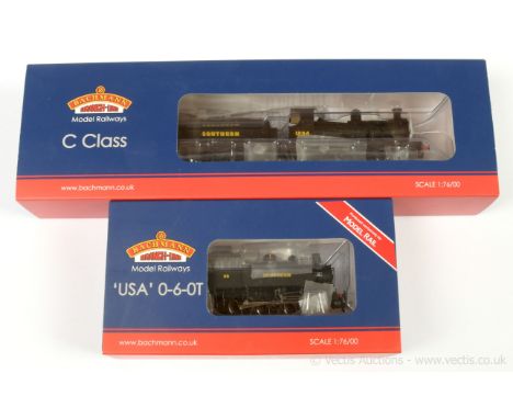 Bachmann OO Gauge pair of Southern Steam Outline Locomotives consisting of Ref 31-461A 0-6-0 Loco and Tender Southern black C