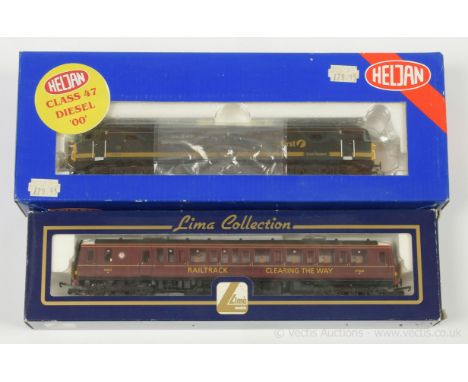 OO Gauge Diesel Locos comprising Heljan 4670 Co-Co 1st Great Western dark green livery Class 47 No.47815 "Abertawe Landore", 