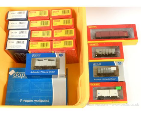 Hornby / Bachmann / Dapol a group of Goods Rolling Stock consisting of R6683D BR ex-LNER Extra Long CCT Van, R6692A BR Blue S