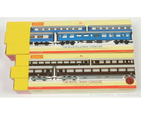 Hornby (China) Coach Packs comprising R4310 "The Blue Pullman" Coach pack containing 2 x blue and white Mk.2 Composite Coache