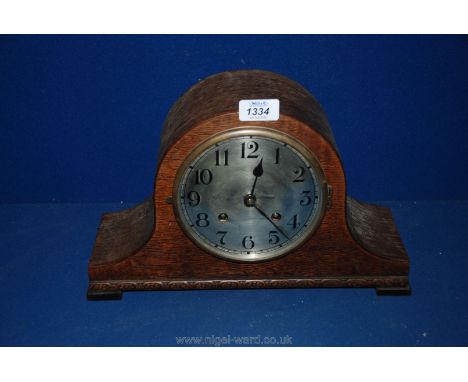 A Mantle Clock with pendulum, no key, a/f.