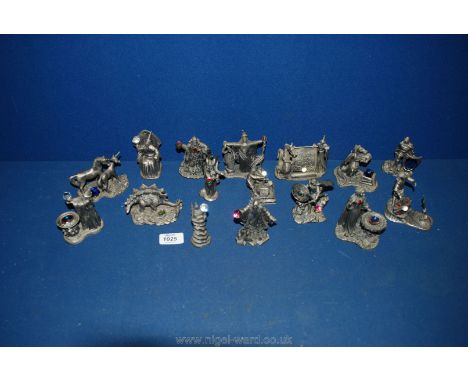 Sixteen ''Myth &amp; Magic'' figures.