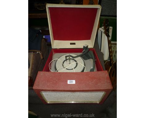 A vintage Invicta record Player model 8100.