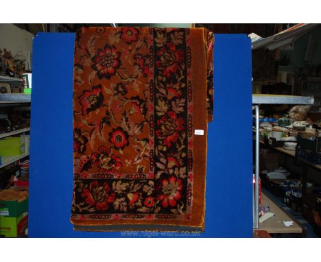 A vintage tablecloth, 92" x 72".
