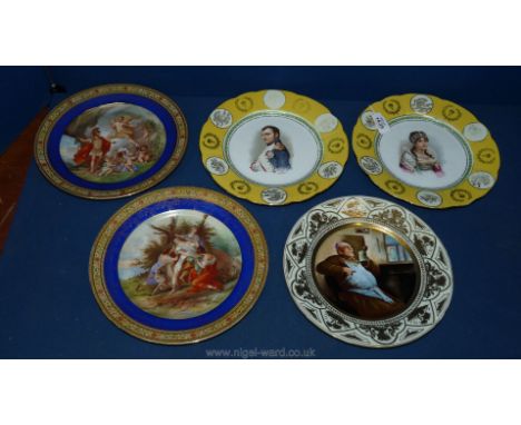 Five Plates including; Napoleon &amp; Josephine.