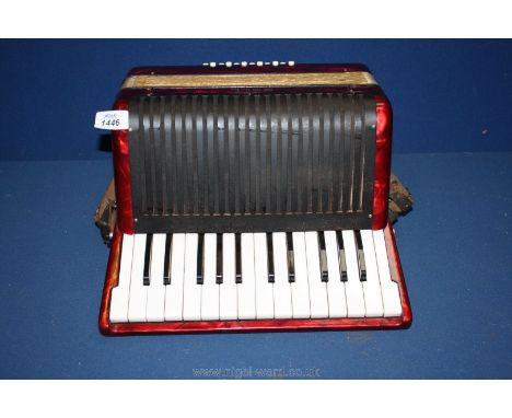 A Bell Accordion, serial no. 19464, no case