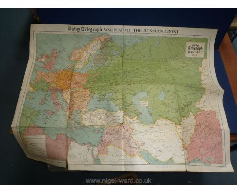 A Daily Telegraph War Map no. 6 of the Russian Front.