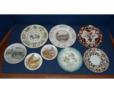 A small quantity of Plates including Worcester, Coalport, Masons, Minton, etc.