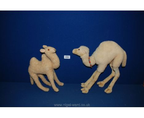 A Steiff Camel and one other
