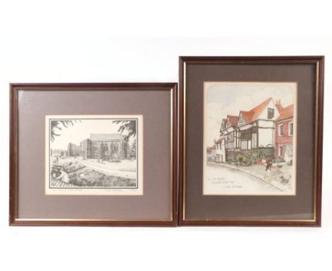 Chad Coleman - eight limited edition coloured engravings of Rye, Sussex, including Ferry Cottage, all framed & glazed (8).