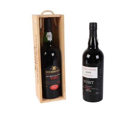 A bottle of Cockburn's Late Bottled Vintage Port, 1999, boxed; together with a Quinta Do Noval 2003 Vintage Port (2).