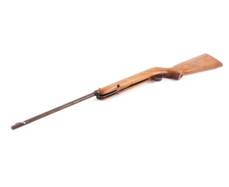 A vintage break barrel .22 air rifle, 95cms long.