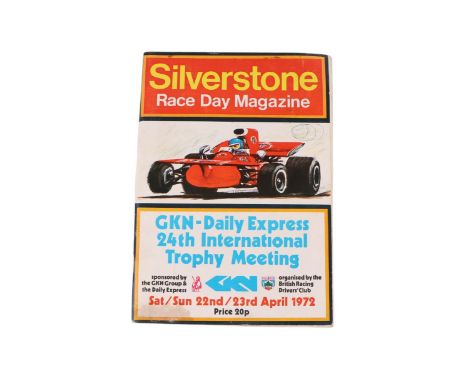 Motorsport interest:  A Silverstone Race Day programme featuring the GKN-Daily Express 24th International Trophy Meeting Satu