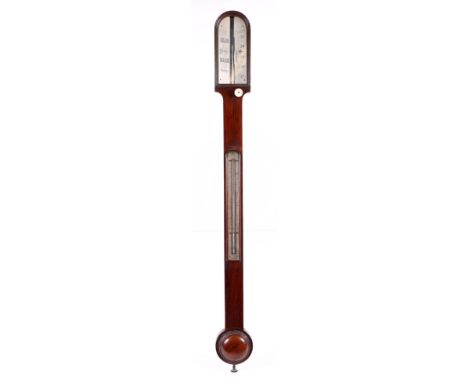 A Georgian rosewood stick barometer. 90cm highCondition ReportGeneral wear.