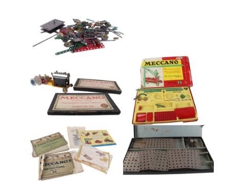A quantity of vintage Meccano.