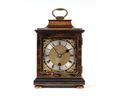 An Edwardian mantle clock, the brass dial with silvered chapter ring with Roman numerals, signed 'Bright & Sons Ltd, Scarboro