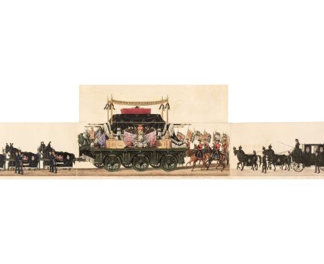 * Wellington (Duke of). Panorama of the Funeral Procession of the Duke of Wellington, London: Ackermann and Co., [1853], elab