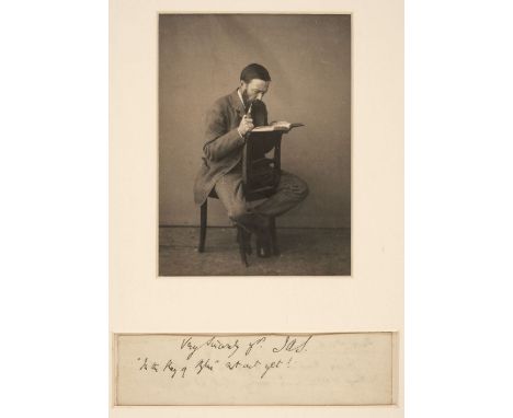 * Symonds (John Addington, 1840-1893). Poet, author, literary critic and early pioneer for gay rights. Autograph Sentiment Si