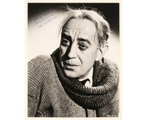 * Guinness (Alec, 1914-2000). A vintage signed glossy photograph, head and shoulders portrait from 'The Ladykillers', signed 