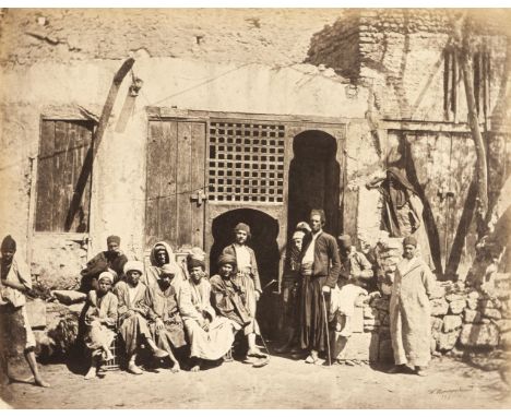 * Middle East &amp; Greece. An album containing 59 mounted photographs, c. 1860s/70s, albumen print views and portraits, incl