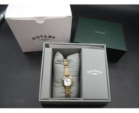 Rotary Ladies gold coloured watch in box&nbsp;