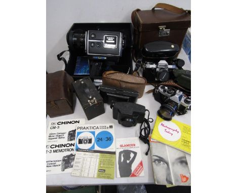 Vintage camera's inc Chinon movie cam, Brownie, Minolta&nbsp;