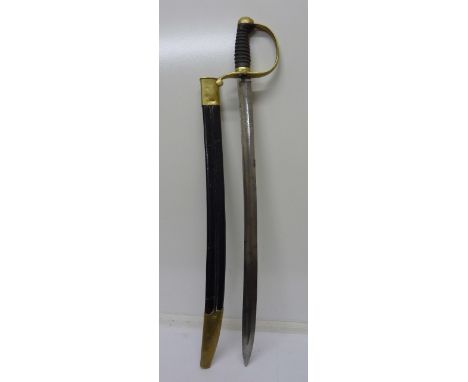 A British Constabulary short sword, the blade marked Parker Field & Sons, 233, Holborn, London and M.C., with shagreen handle