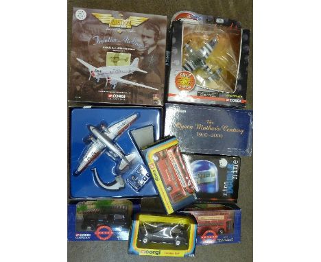 Eight Corgi model vehicles, boxed