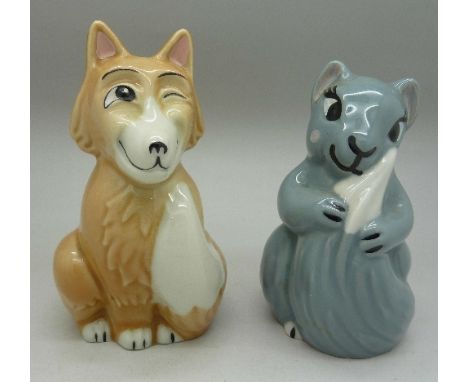 Two limited edition Wade figures, Edward Fox and Felicity Squirrel