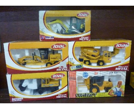 Five Joal model vehicles, boxed