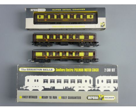 MODEL RAILWAY - Wrenn W3006/7 SR 'The Brighton Belle', Southern Electric Pullman motor coach two car set, boxed with instruct