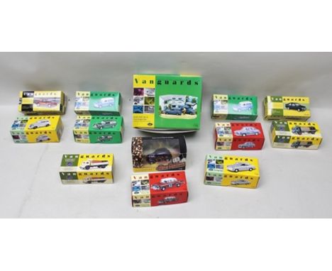 VANGUARDS PRECISION DIE-CAST REPLICA MODEL VEHICLES including Austin A40 van and Ford Anglia van, Whitbread two piece set and