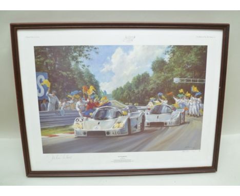 AFTER ALAN FEARNLEY "Silver Arrows" - Victory of the Sauber Mercedes Team in the 57th Les Mans 24 hour race, June 1989, a lim