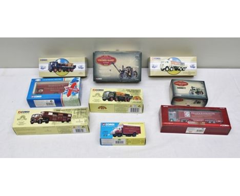 CORGI CLASSIC DIE-CAST VEHICLES including Foden, GNC Moore Ltd, ERF flatbed with chains, barrels Flowers Brewery, John Smith 