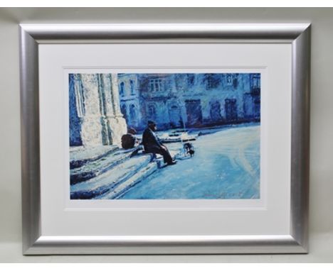 ROLF HARRIS "Time Goes By", a colour Giclee proof print 2/10, signed, 42cm x 63cm, in silvered glazed frame with certificate 