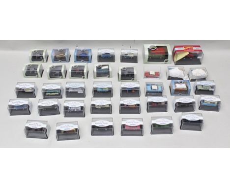 A LARGE COLLECTION OF OXFORD DIE-CAST VEHICLES including 32 1:76 scale railway scale saloons, commercial vehicles etc., toget