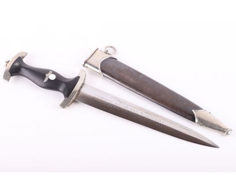 Rare Third Reich SS Enlisted Mans Dress Dagger by Jacobs & Co Solingen Grafrath, good example of a model 33 enlisted mas dres