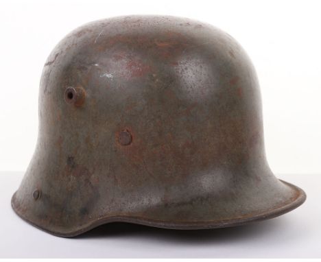 GERMAN WWI M-17 HELMET, retains 65% - 70% of its olive-drab paint, shell is stamped “Si66”, this has all 3 of of its white bu