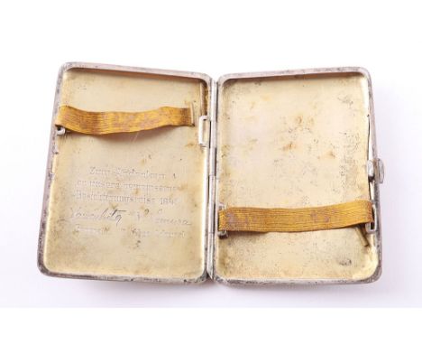 HISTORICALLY INTERESTING PRESENTATION CIGARETTE CASE FROM JAPANESE GENERAL TOMOYUKI YAMASHITA AND VICE ADMIRAL NAOKUNI NOMURA