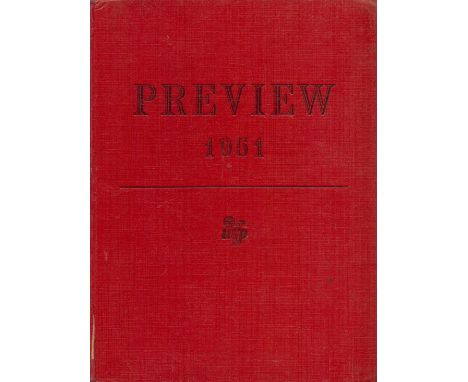 Preview 1951 Hollywood London 1951 First Edition Hardback Book with 160 pages published by World Film Publications Ltd London