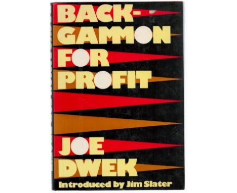 BackGammon For Profit by Joe Dwek. First Edition, Published by Weidenfeld and Nicolson. Hardback book 191 Pages. Spine in goo