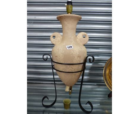 A TABLE LAMP IN THE FORM OF AN ARCHAIC URN.