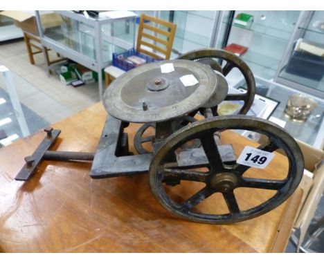 AN UNUSUAL DISTANCE MEASURING DEVICE, PROBABLY FOR TEXTILES.  