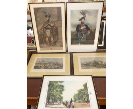 After J.F. Herring Snr - a set of four sporting prints, The Meet, Breaking Cover, Full Cry, and The Death, 20 x 34cm; togethe